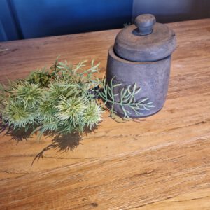 Lief houten potje  18cm hoog